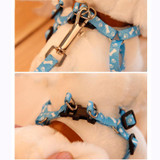 prativerdi New Small Dog Pet Puppy Cat Adjustable Nylon Harness with Lead leash 5 Colors to Choose