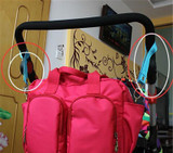 Pram accessories Stroller hook Baby Pushchair Pram Stroller Buggy Hanger Trolley Carabiner Clip Rotatable Hook Pushchair