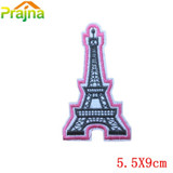 Prajna Space UFO Patch Iron on Sew On Skull Tiger Applique Badge Motorcycle Biker Cheap Embroidered Patches For Clothes Stickers