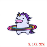 Prajna DIY Fashion Patches Unicorn Horse Rainbow Patches Iron On Patch Sew Embroidery Cute Decor For Clothing Jeans Winter Coat