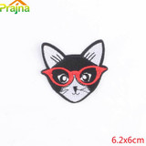Prajna Anime Heart Patch Unicorn Rainbow Owl Patch Cartoon Iron On Patches Kids DIY Cute Sewing Embroidered Patches For Clothing