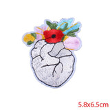 Prajna Anime Heart Patch Unicorn Rainbow Owl Patch Cartoon Iron On Patches Kids DIY Cute Sewing Embroidered Patches For Clothing