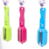 Practical scraping scale Scraper Clam Opener Descaler for Cleaning Scraping Fish with lid and knife Kitchen Accessories