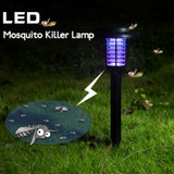 Practical LED Solar Powered Outdoor Yard Garden Lawn Anti Mosquito Insect Pest Bug Zapper Killer Trapping Lantern Lamp Light