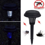 Practical LED Solar Powered Outdoor Yard Garden Lawn Anti Mosquito Insect Pest Bug Zapper Killer Trapping Lantern Lamp Light