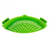Practical Home Restaurant Kitchen Safe Silicone Food Strainer Portable Space-saving Size Funnel Strainer Cooking Accessories