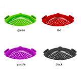 Practical Home Restaurant Kitchen Safe Silicone Food Strainer Portable Space-saving Size Funnel Strainer Cooking Accessories