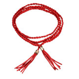2017 New Korean PU Leather Tassel Women Belts Thin Ceinture Waist Belt Rope Beautiful Waist Decorations Female Belts