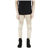 2017 new Khaki Blue Black Ripped jeans Men Denim Pant Hole Zipper Biker Jeans man Slim Skinny Destroyed Torn Jean Pants Joggers