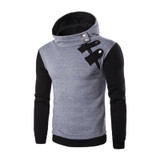 2017 New Hoodies Men Sudaderas Hombre Hip Hop Brand Hoodie Hedging Oblique Zipper Sweatshirt Slim Fit Men Hoody V2 H2