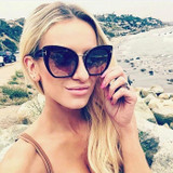 2017 NEW Gradient Points Sun Glasses Tom High Fashion Designer Brands For Women Sunglasses Cateyes oculos feminino de sol