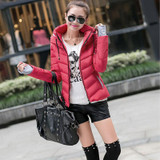 M-3XL New Fashion Autumn Clothes Cotton Coat Winter Slim Fit Short Wadded Jacket Outerwear Women Hood Female Winter Coat 61993