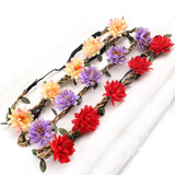 M MISM Women Flower Headband  Girls Flowers Hair wear children Headbands Headband Hair Accessories the wreath dressing for hair