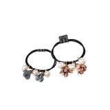 M MISM Summer Style Elegant Flower Simulated Pearls Elastic Hair Bands For Girls Rope Ponytail Holder Hair Accessories Scrunchy