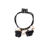 M MISM Summer Style Elegant Flower Simulated Pearls Elastic Hair Bands For Girls Rope Ponytail Holder Hair Accessories Scrunchy