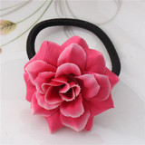 M MISM Girls Floral Elastic Hair Bands High Quality Gum for Hair Accessories for Children Rubber Bands Luxury Flower Scrunchy