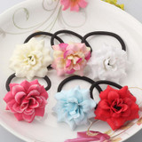 M MISM Girls Floral Elastic Hair Bands High Quality Gum for Hair Accessories for Children Rubber Bands Luxury Flower Scrunchy