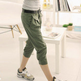 LZMZA New Large size 5XL Women Pants Casual Cropped Trousers Harem Pant Women 2017 summer Fashion Overall Students black Pants