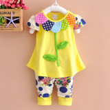 LZH Newborns Clothes 2018 Summer Baby Girls Clothes Set Petals T-shirt+Pants Outfits Baby Girls Sport Suit Infant Clothing Sets