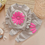 LZH Infant Clothing 2017 Autumn Winter Baby Girls Clothes T-shirt+Pants 2pcs Outfit Suit Baby Girls Clothing Set Newborn Clothes
