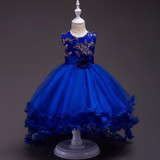 LZH Flower Girls Dress For Wedding and Party Dresses Girls Princess Dress For Girls Kids Bridesmaid Ball Gowns Children Clothing