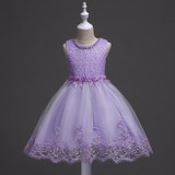 LZH 2018 Summer Baby Toddler Girls Dress Kids Girls Wedding Lace Princess Dress Infant Party Dresses For Girls Children Clothing