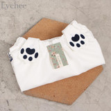 Lychee Lolita Style Summer Women Skirt Kawaii Cartoon Cat Paw Embroidery Elastic Suspender Skirt Mini A-line Skirt