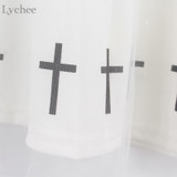 Lychee Gothic Punk Summer Women Skirt Cross Print Mesh Lolita High Waist Kawaii A-line Skirt