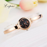 Lvpai 2017 Top Brand Luxury Watch Women Dress Bracelet Watch Fashion Crystal Quartz Wristwatch Classic Gold Ladies Casual Watch
