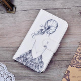 Luxury Wallet PU Leather Case Cover For Doogee X5 Max PRO Case 5.0 Flip Cover Cartoon Painting Phone Bag With Card Holder Stand
