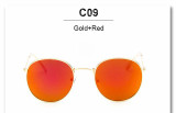 Luxury Vintage Round Sunglasses Women Brand Designer Female Sunglass Points Sun Glasses For Women Lady Sunglass Mirror 2017 Rays