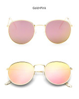 Luxury Vintage Round Sunglasses Women Brand Designer Female Sunglass Points Sun Glasses For Women Lady Sunglass Mirror 2017 Rays