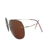 Luxury Ultra-light Flexible Pure Titanium Rimless Mirror Polarized Sunglasses Eyeglasses Eyewear Unisex Oculos de sol feminino