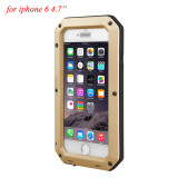 Luxury Shockproof Waterproof Case Cover for iPhone SE/5s/6s/6 plus Protective Aluminum Gorilla Glass Metal Cover Cell Phone Case