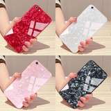 Luxury Shell Pattern Tempered Glass Back Phone Cases for iPhone 6 6s 7 7 Plus 8 X