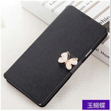 Luxury PU leather Flip Cover For Lenovo Vibe A / A1000 A1000m A2800 A2800d Mobile Phone Bag Case Cover With LOVE & Rose Diamond