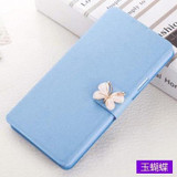 Luxury PU leather Flip Cover For Lenovo Vibe A / A1000 A1000m A2800 A2800d Mobile Phone Bag Case Cover With LOVE & Rose Diamond