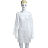 Maternity Photography Props Pregnant Dress For Photo Shoot Maternity Clothes Off Shoulders O Neck Lace Dress Pregnancy Clothing