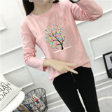 Maternity Long Sleeve Tops Nursing T Shirt Clothes for Pregnant Women Print Tees Autumn Breastfeeding Undershirt Pregnancy Top