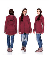 Maternity Hoodies Hooded Coat Winter Autumn Kangaroo Carrier For Maternity Pregnant Clothes Baby Carrier Jacket S-2XL