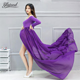 Maternity gown for photography maternity photography dress sexy off shoulder pregnant dresses pregnancy clothes for photo shoot