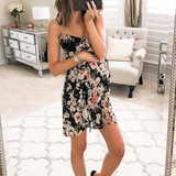 Maternity Floral Print Short Cami Dress Maternity Floral Print Short Cami Dress