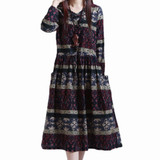 Maternity Dresses for Pregnant Women Vintage Dress for Pregnant Autumn Winter Loose Maternity Clothing Pregnancy Clothes