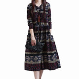 Maternity Dresses for Pregnant Women Vintage Dress for Pregnant Autumn Winter Loose Maternity Clothing Pregnancy Clothes