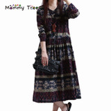 Maternity Dresses for Pregnant Women Vintage Dress for Pregnant Autumn Winter Loose Maternity Clothing Pregnancy Clothes