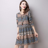 Maternity Dresses Pregnant Women Vintage Pregnant Dress Autumn Winter Loose Maternity Clothing Pregnancy Clothes Veatido CE212