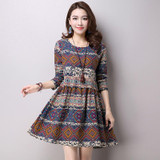 Maternity Dresses Pregnant Women Vintage Pregnant Dress Autumn Winter Loose Maternity Clothing Pregnancy Clothes Veatido CE212