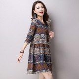 Maternity Dresses Pregnant Women Vintage Pregnant Dress Autumn Winter Loose Maternity Clothing Pregnancy Clothes Veatido CE212