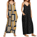 Maternity Dress Pregnant women dress Summer Fashion Dresses clothes for pregnant women Print V Neck Sleeveless Long Dress