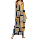 Maternity Dress Pregnant women dress Summer Fashion Dresses clothes for pregnant women Print V Neck Sleeveless Long Dress